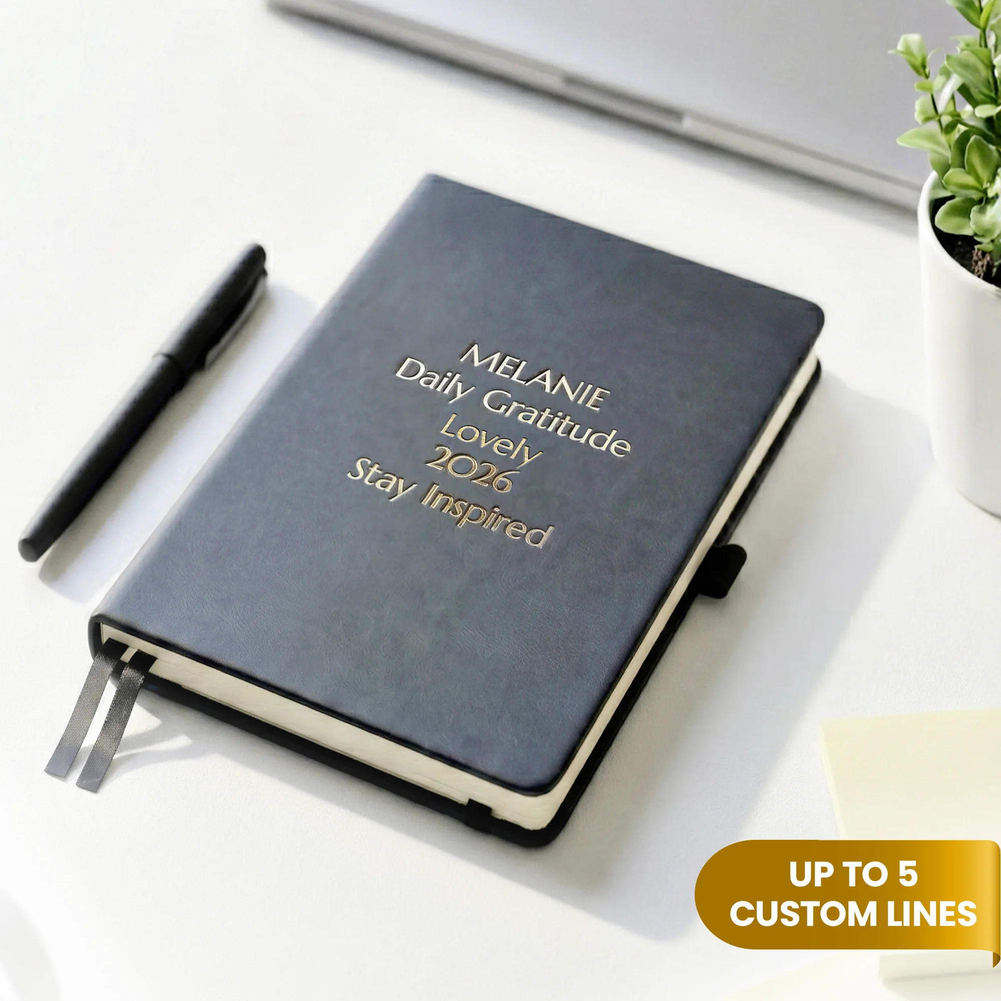 Personalized Journal Notebook - Black
